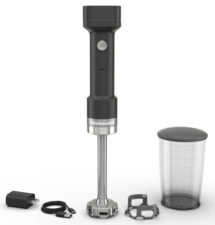 KITCHENAID 5KHBRV75BM  MIXER CORDLESS 12V LAMA INOX C/AC