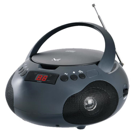 MAJESTIC AH 164 BK  RADIO BOOMBOX FM/CD/AUX BLACK