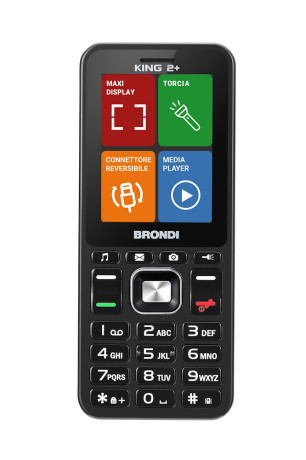BRONDI KING 2+  T.CELL KING2+ DUAL SIM  BT 2.1 BLACK