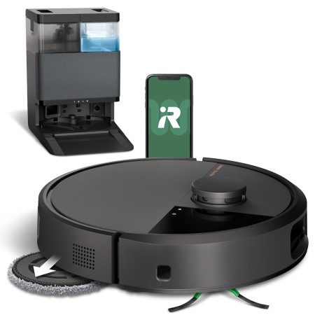 Immagine ROOMBA PLUS 505 COMBO NEROASP.ROBOT E LAVAPAVIMENTI