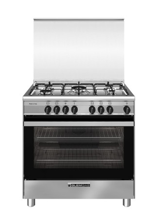 GLEM GAS SA865MI6 CUCINA 80X60 4F+1TC MULTI9 A INOX