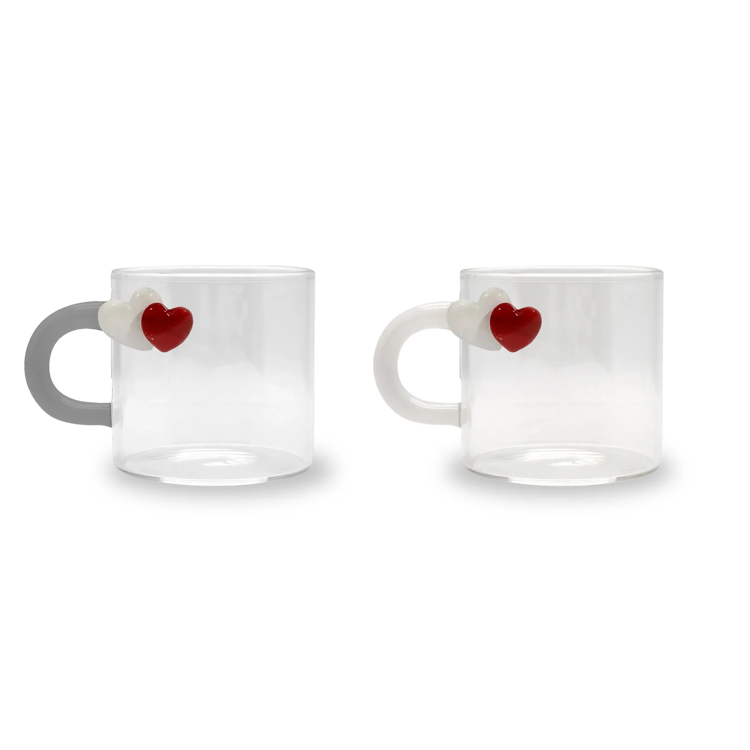 WD SET 2 TZ CAFFE' VTR BOROSIL.CUORI 130ML WD717CUO