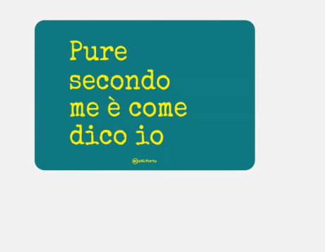 Immagine PIUFORTY PO364-PU  TOVAGLIETA PP PURE SECONDO ME 45X30