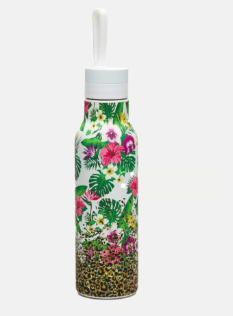 PIUFORTY PL031-LEF  BOTTIGLIA ACCIAIO FLOWER LEOP.500ML