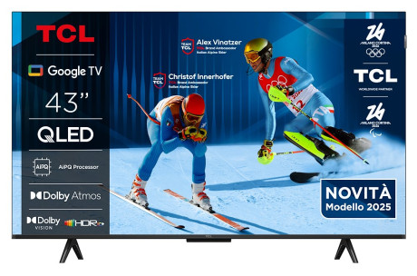 TCL 43P79K  TVC QLED 43 4K SMART GOOGLE SAT T2 HEVC