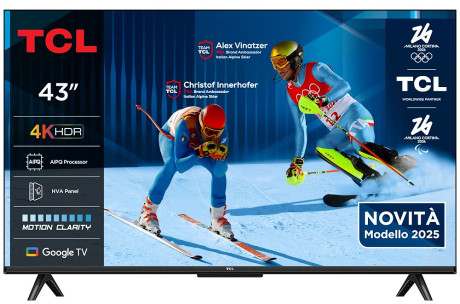 TCL 43P69K  TVC LED 43 4K SMART GOOGLE SAT T2 HEVC