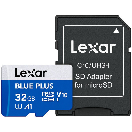 LEXAR 933150  CARD MICRO SDHC 32GB 100MB/S BLUE