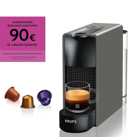 NESPRESSO XN110BK  MACCH CAFFE ESSENZA MINI GRAY