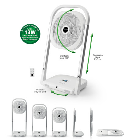 Immagine MACOM SLIMMY  VENTILATORE TAVOLO 30CM H90 PIEGHEVOLE