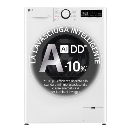 LG D2R3S08NSWW LAVASCIUGA 47CM 8+5KG 1200G VAPORE AIDD