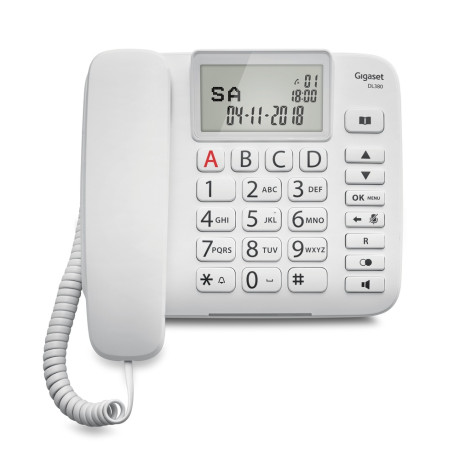 GIGASET DL 380 WHITE  TELEFONO DA TAVOLO DL 380 WHITE