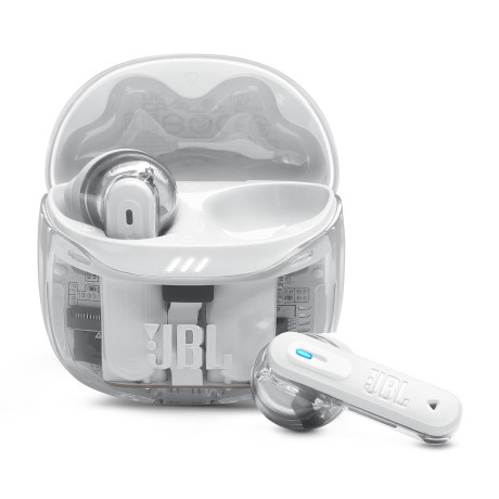 JBL TFLEX2GWHT  AURICOLARI TRUE WIRELESS NC BIANCHE GHOS