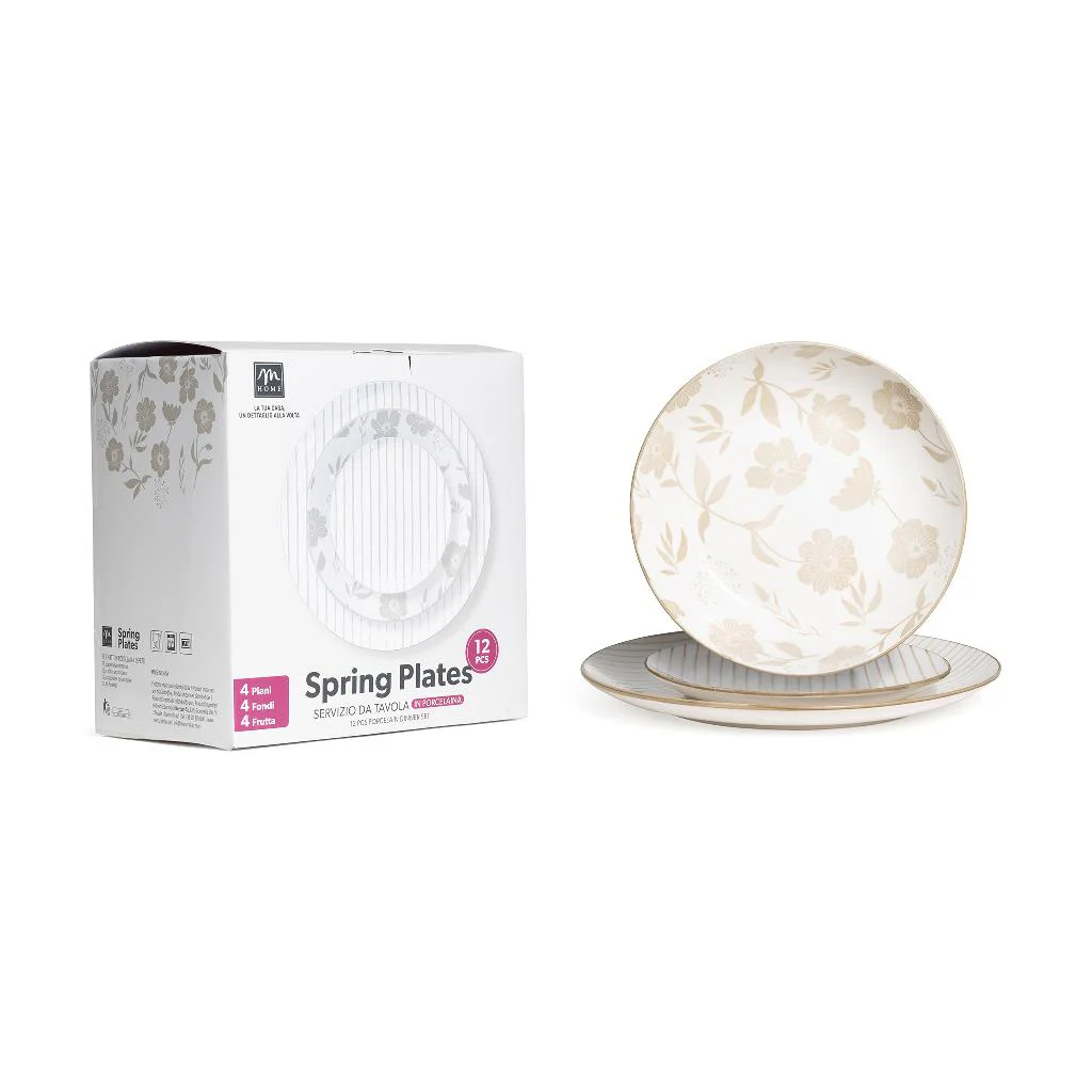 MERCURY 33393  PIATTI 12PZ PORC. SCATOLA