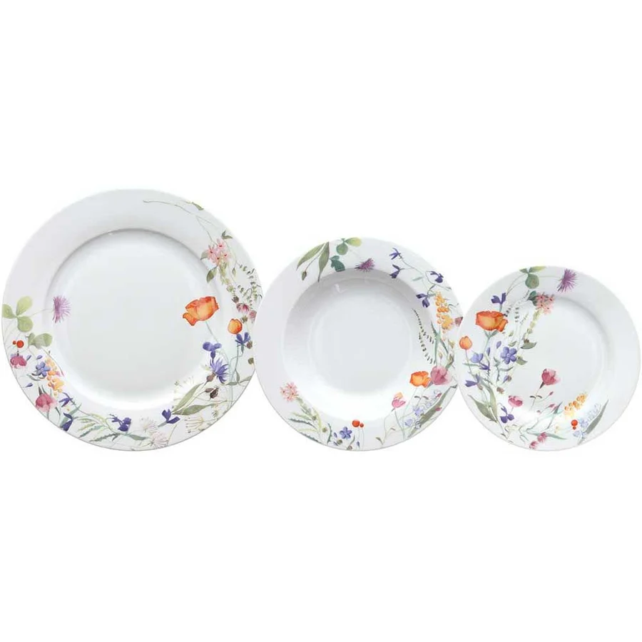 TOGNANA 2451 ATOLLO FLOWERSERV.TAVOLA 18PZ