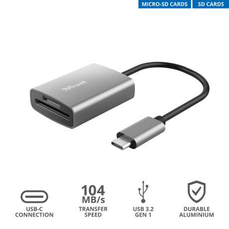TRUST 24136  DALYX FAST USB-C CARDREADER