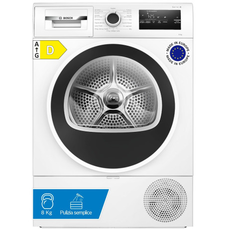 BOSCH WTH85218II  ASCIUG 8KG EASYCLEAN ECOGAS