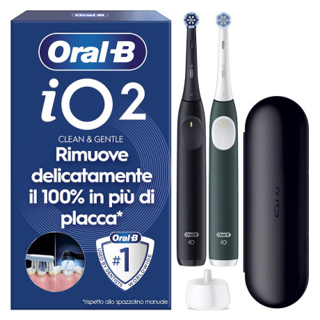 ORAL B IO2 DUO  SPAZZOLINO EL SENS.PRESSIONE 3 MODALITA
