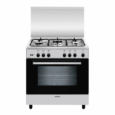 GLEM-GAS A855GI  CUCINA 80X50X4F+1TC F.GAS INX
