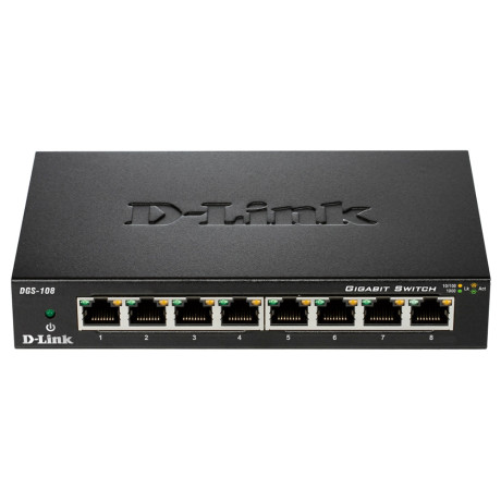 D-LINK DGS-108  SWITCH 8 PORTE GIGA 10/100/1000M