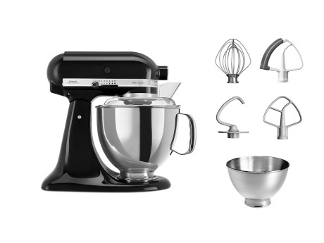 Immagine KITCHENAID 5KSM175PSEOB ONYX  IMPASTATRICE 300W 4,8LT.