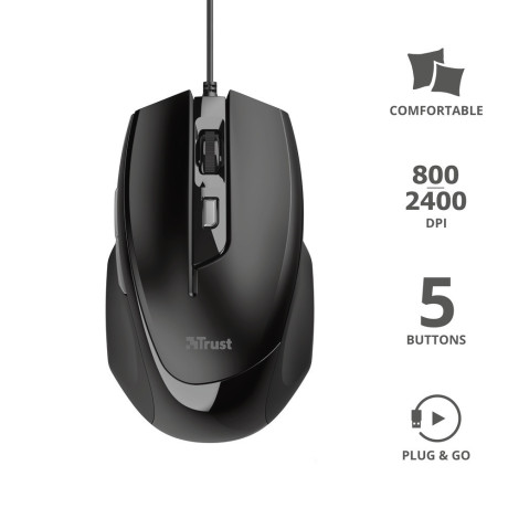 TRUST 23650  MOUSE COMFORTABLE VOCA
