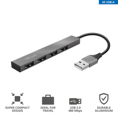 TRUST 23786  HALYX 4-PORT MINI USB HUB