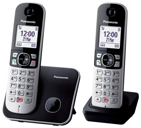 PANASONIC KX-TG6852JTB  CORDLESS DECT-GAP DUO NERO