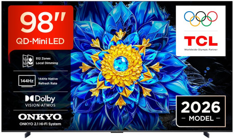 TCL 98P8L  TVC MINILED 98 UHD 4K 144HZ ONKYO 2.1 40
