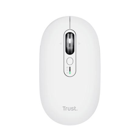 TRUST 26019 MOUSE WHITE SERON HYPSCROOL SLIM