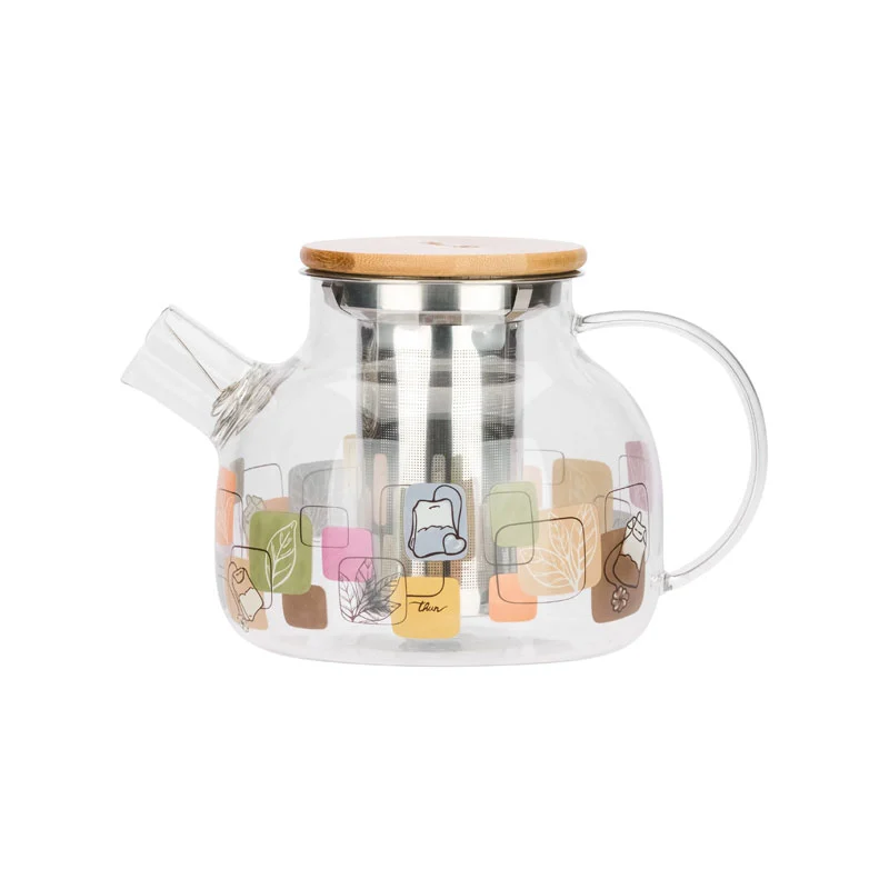 THUN T12944006P00  TEIERA VETRO CON FILTRO 1L BAMBOO