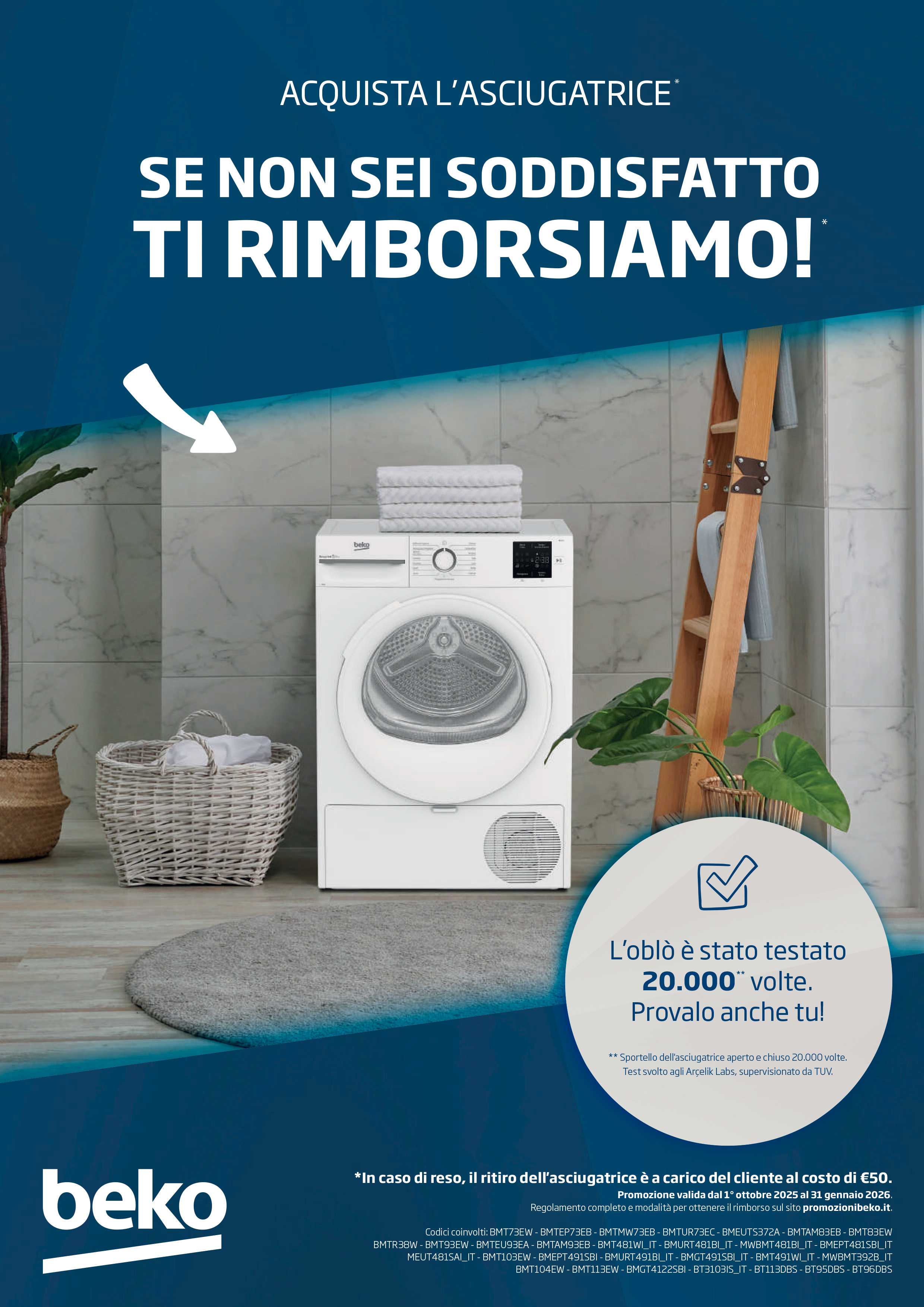 Promo BEKO Asciugatrici Soddisfatti o Rimborsati 2025 A4.jpg