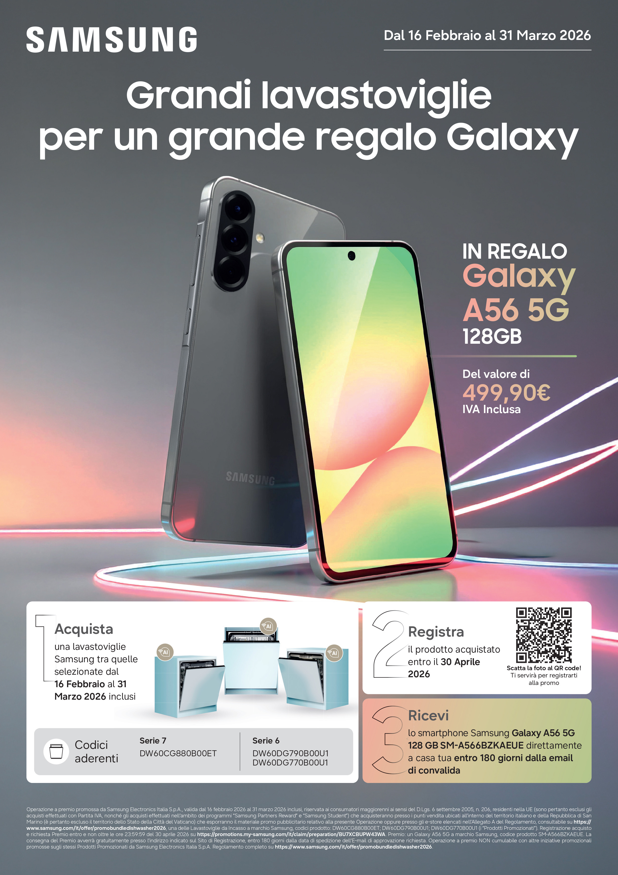 Promo Samsung LAVASTOVIGLI GalaxyA56 in regalo 2026_A4.jpg