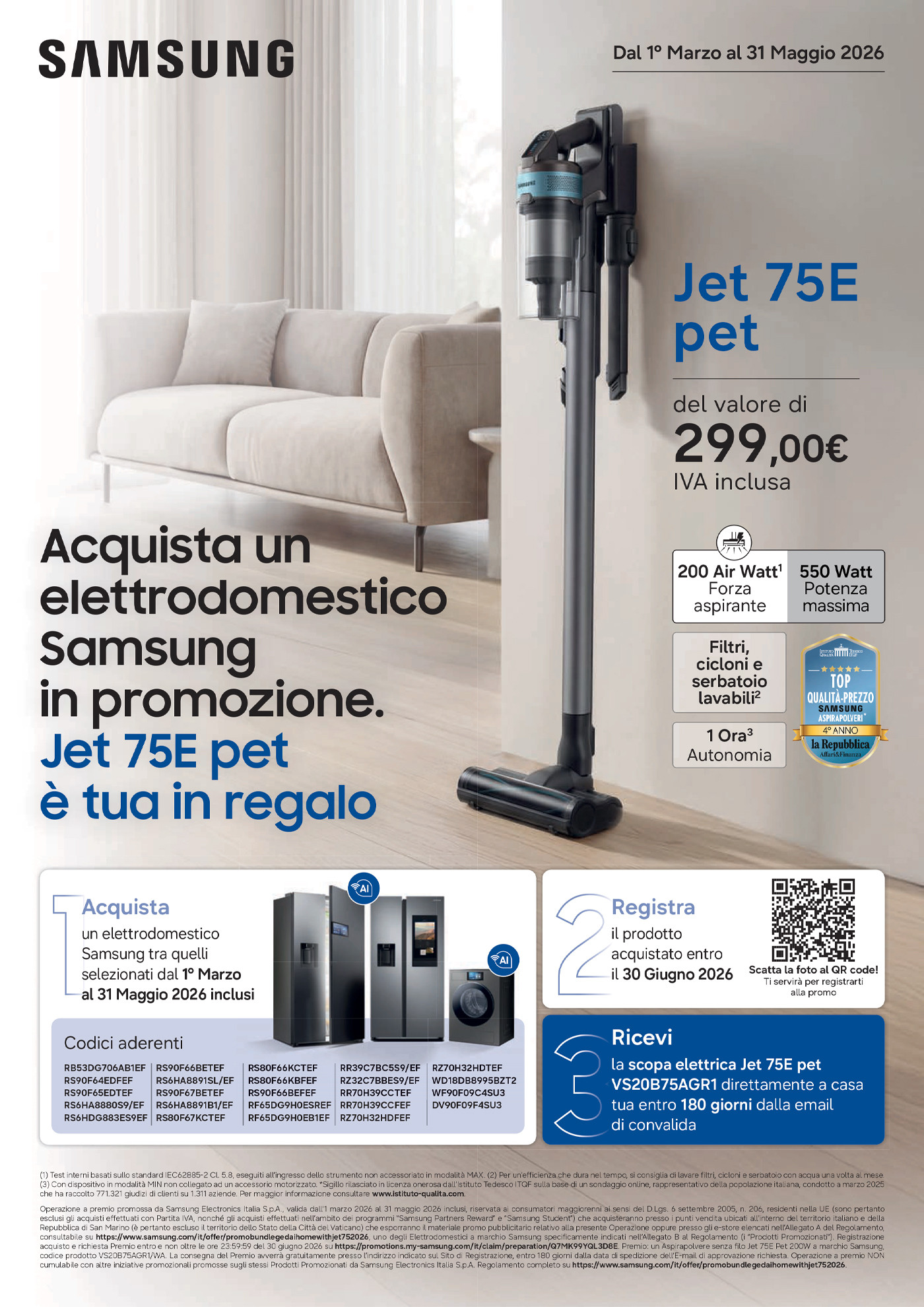Promo Samsung Elettrodomestici Bundle JET VS20 2026 A4.jpg