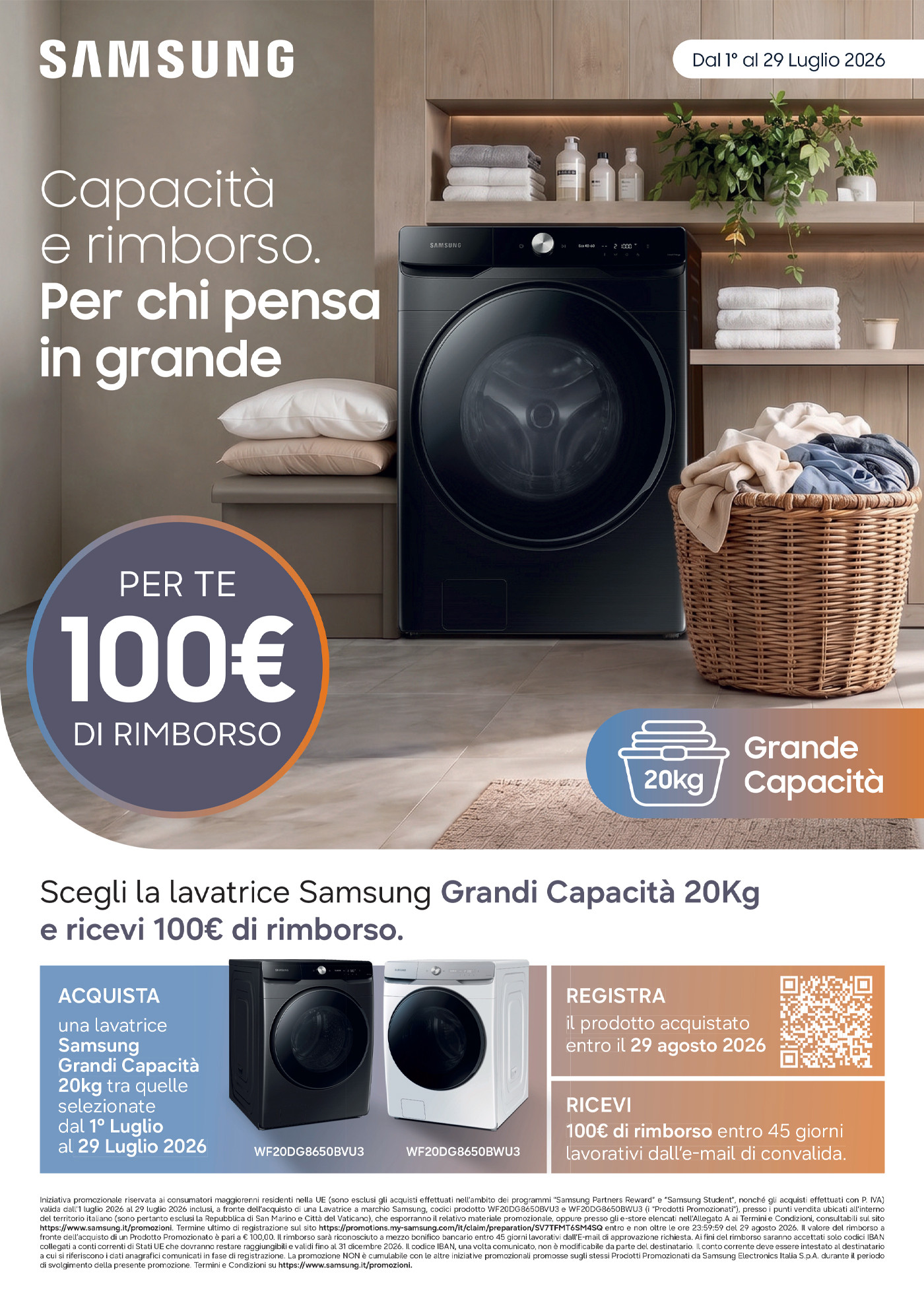 Promo Samsung Lavatrice 20kg Cashback 2026 A4.jpg